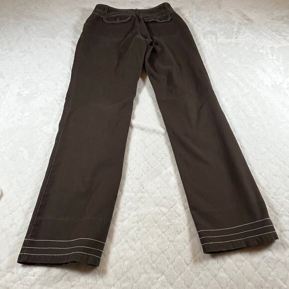 CABELA'S Straight Leg Mid Rise Brown Casual Pants Women's Size 6 - Picture 6 of 7